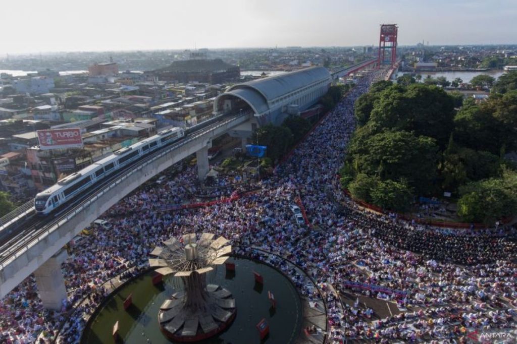 Shalat Idul Fitri di&nbsp;Palembang