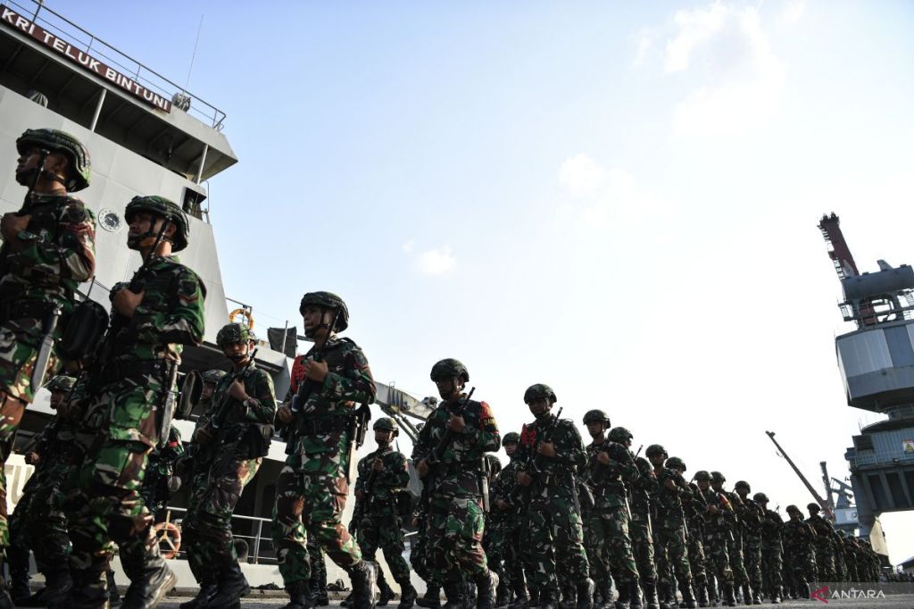 Pemberangkatan Satgas Pamtas RI-Papua&nbsp;Nugini
