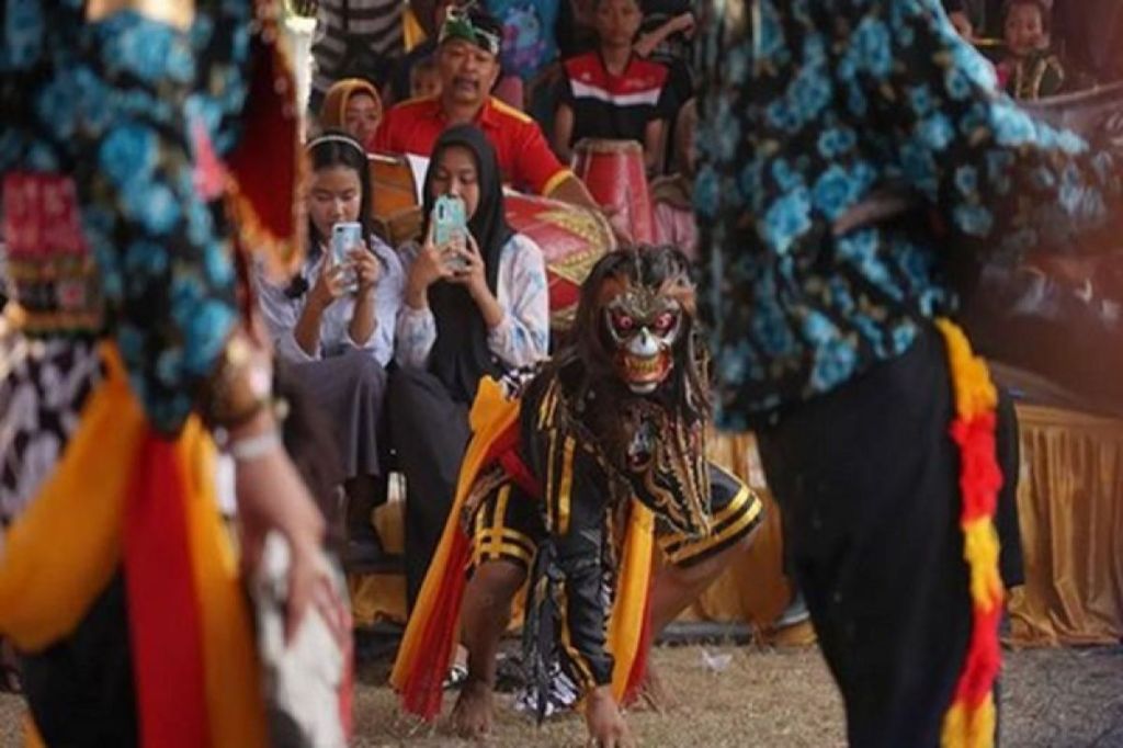 Atraksi Kuda Lumping di Pesta Rakyat Timbangan Ogan&nbsp;Ilir